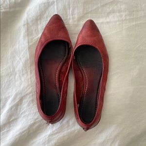 Frye  Red Leather Flats